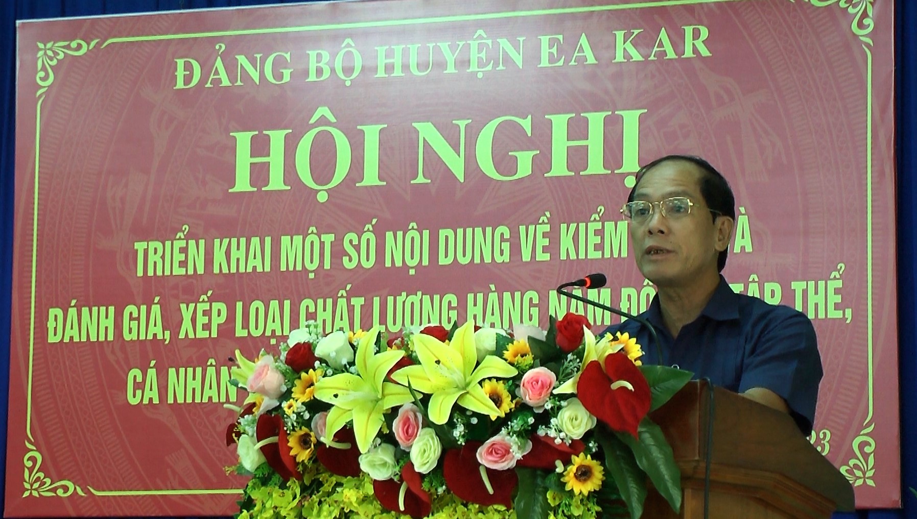 Huyện ủy tổ chức Hội nghị hướng dẫn bình xét, đánh giá.00_00_42_18.Still004